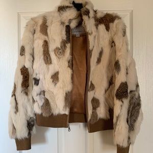 WILSONS LEATHER Rabbit Fur Coat